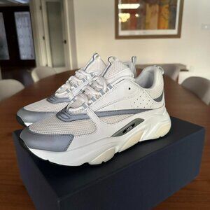 Dior Men's Grey and White Trainers